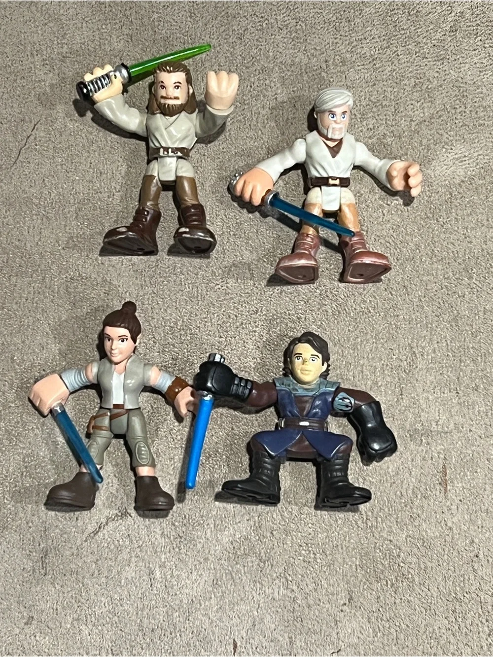 Star Wars Imaginext Galactic heroes Figures Lot Rey Stormtrooper Rose Luke